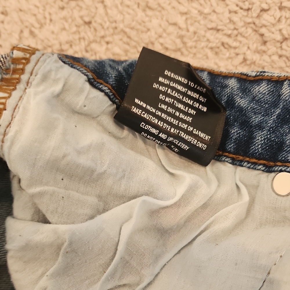THRT Denim - Blue Skinny Jeans with Distressed Details - 30" Waist - Picture 12 of 13